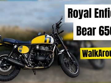 Here’s a quick **walkaround** of the Royal Enfield Bear 650 1
