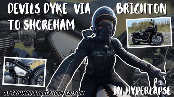 Fast-Paced Hyperlapse Motorcycle Ride Devils Dyke To The Coast