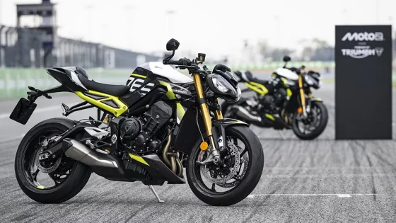 Triumph Reveals Exclusive Moto2 Prize Bikes And 100% Sustainable Fuel Testing