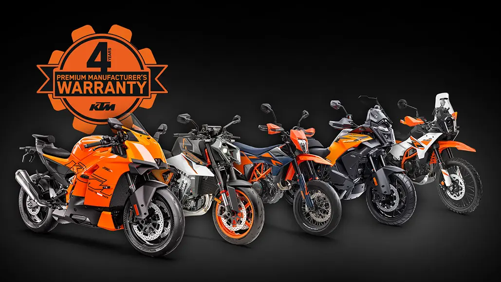Ktm Extends Premium Manufacturer'S Warranty To Include All Street Models