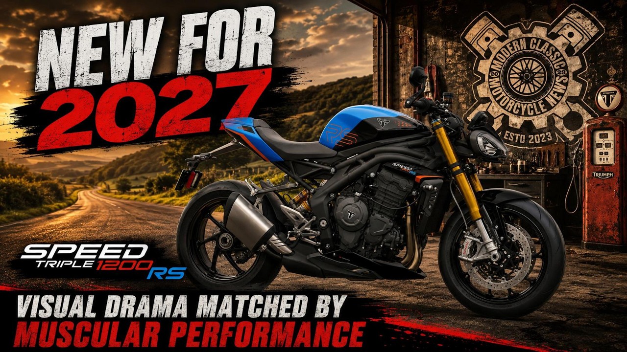 New For 2027: Triumph Speed Triple 1200 Rs Jet Black &Amp;Amp; Maui Blue