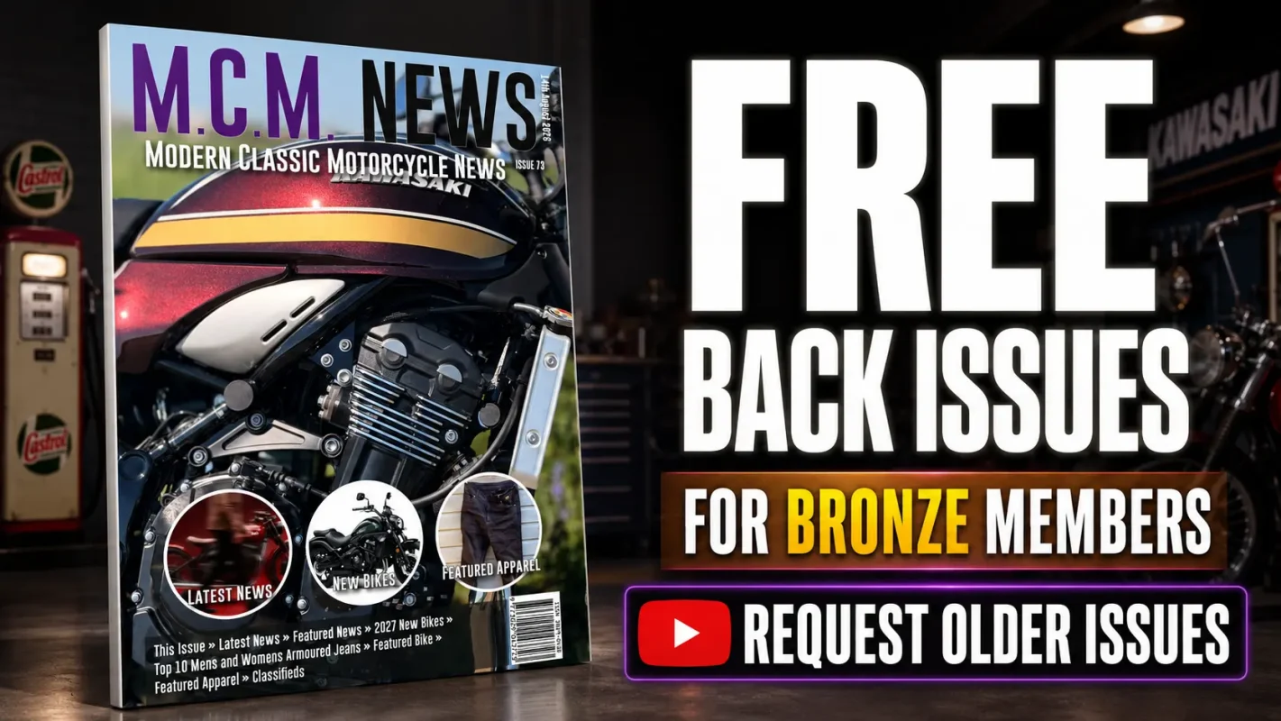 Free Modern Classic Motorcycle News Magazines Now Available For Bronze Youtube Members