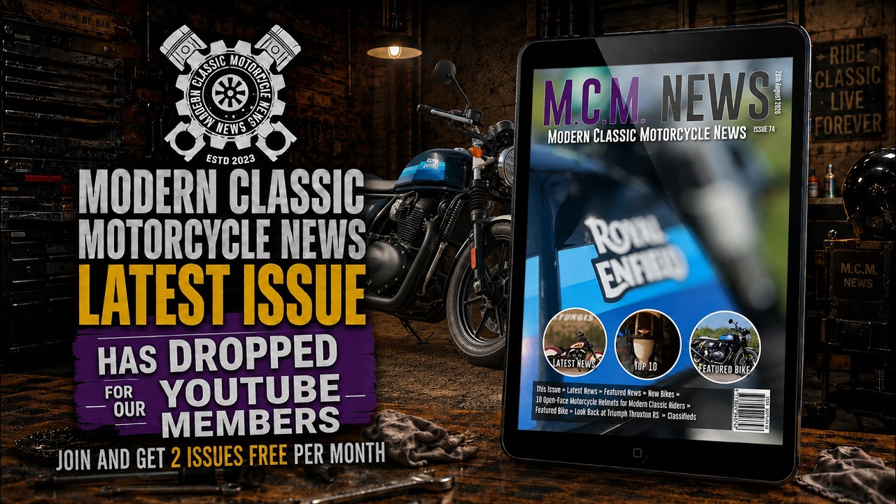 Modern Classic Motorcycle News Issue 74 | New Bikes, Open-Face Helmets &Amp;Amp; Triumph Thruxton Rs