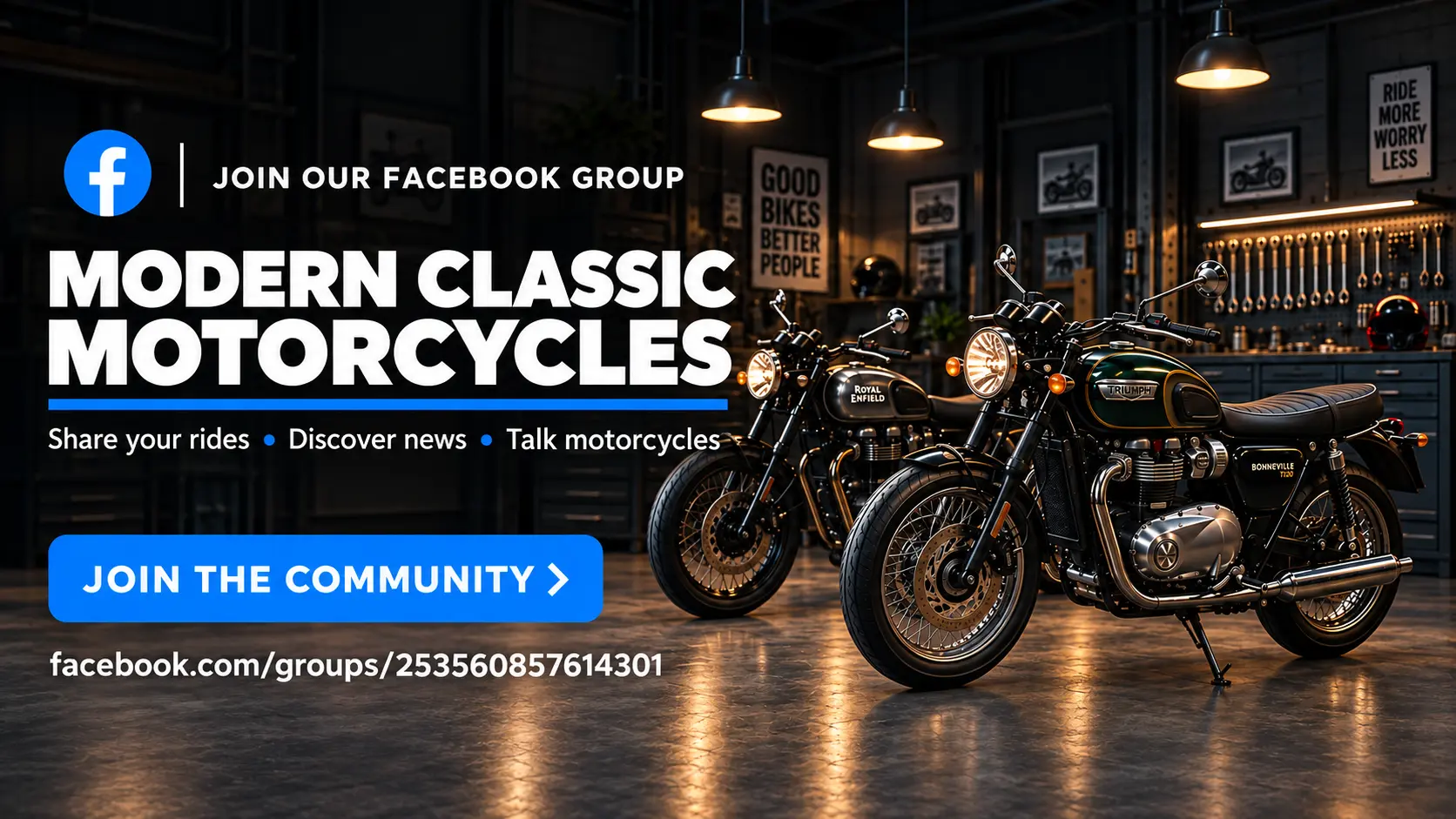 Join Our Modern Classic Motorcycles Facebook Group