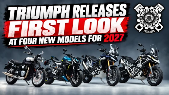 Triumph Releases First Look At Four New Models For 2027